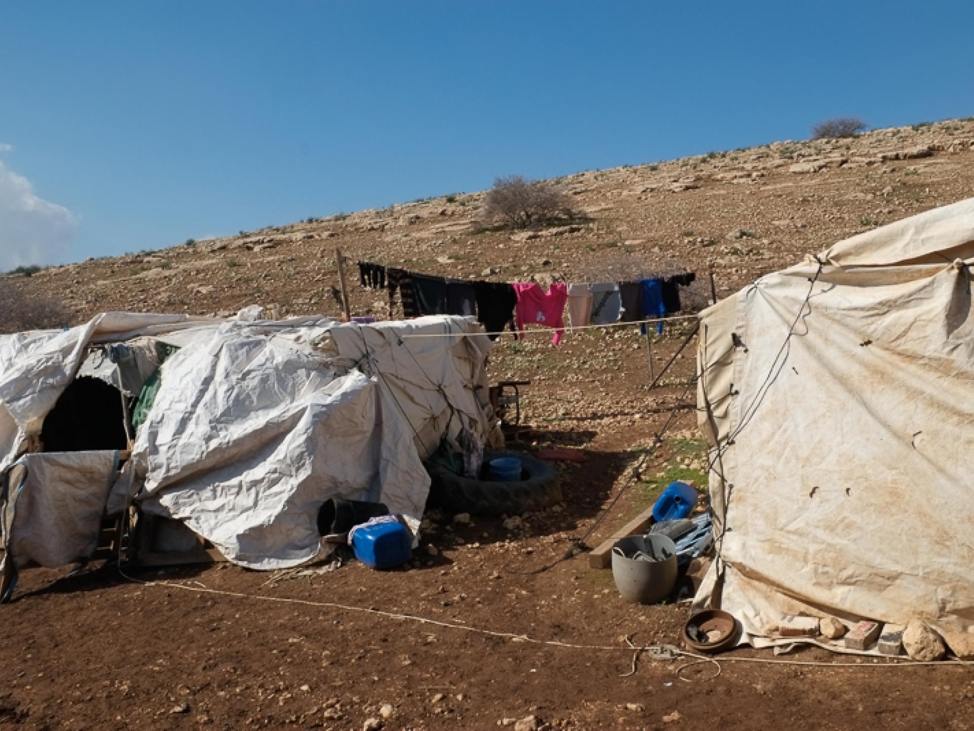 encampment residential of shepherds in the Jordan Valley