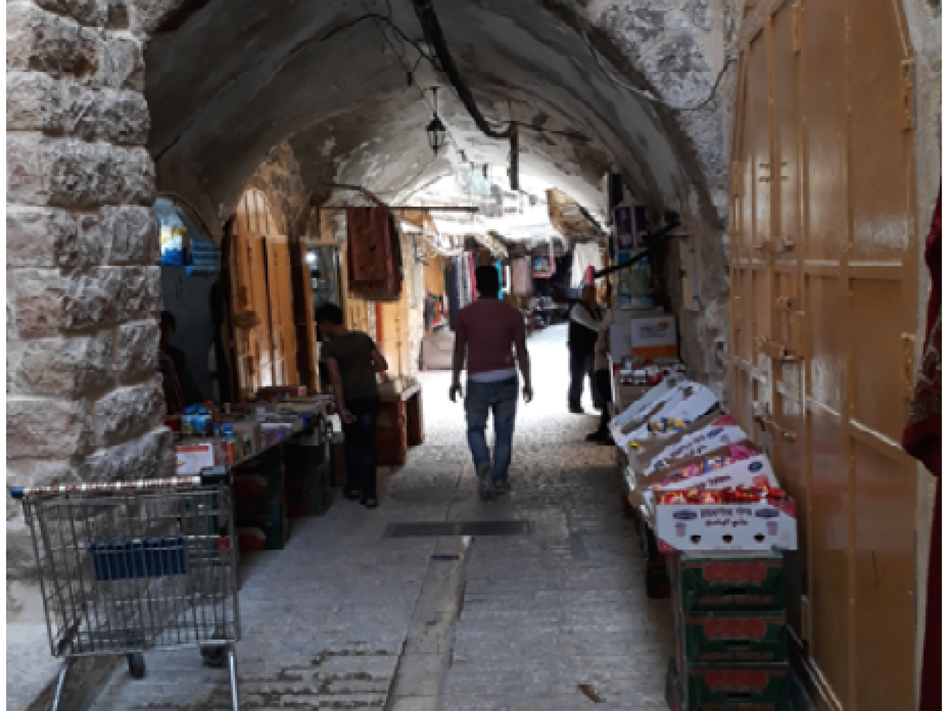 The market in Hebron