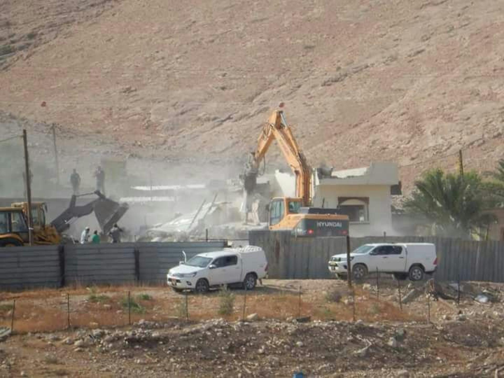 Jordan Valley Demolition in Thabat Mar’I:  November 2017