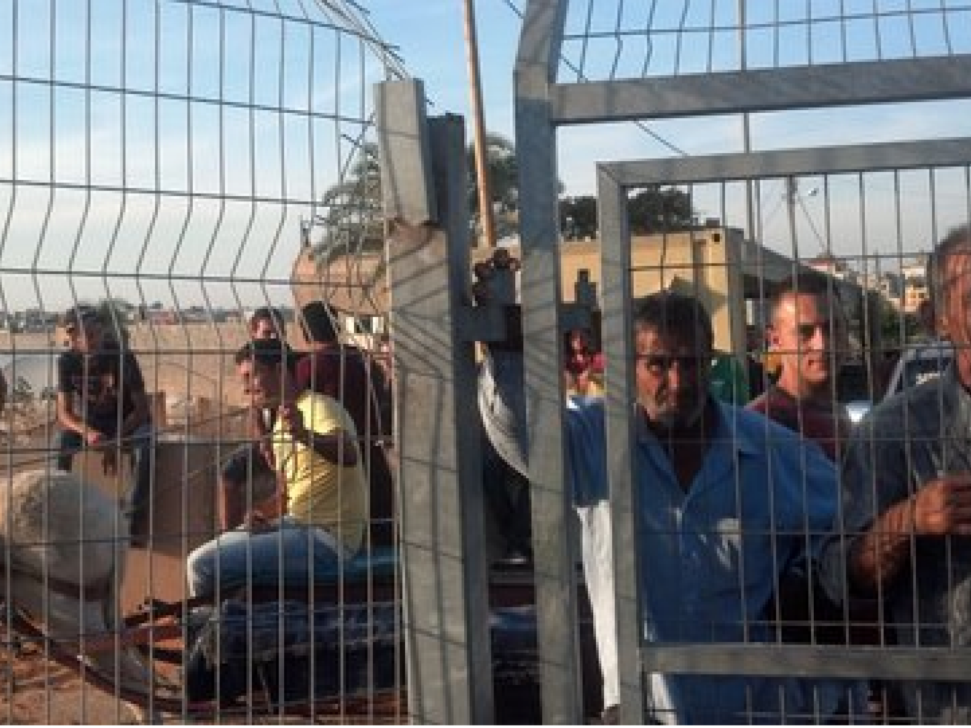 Palestinian Behind Closed Gates