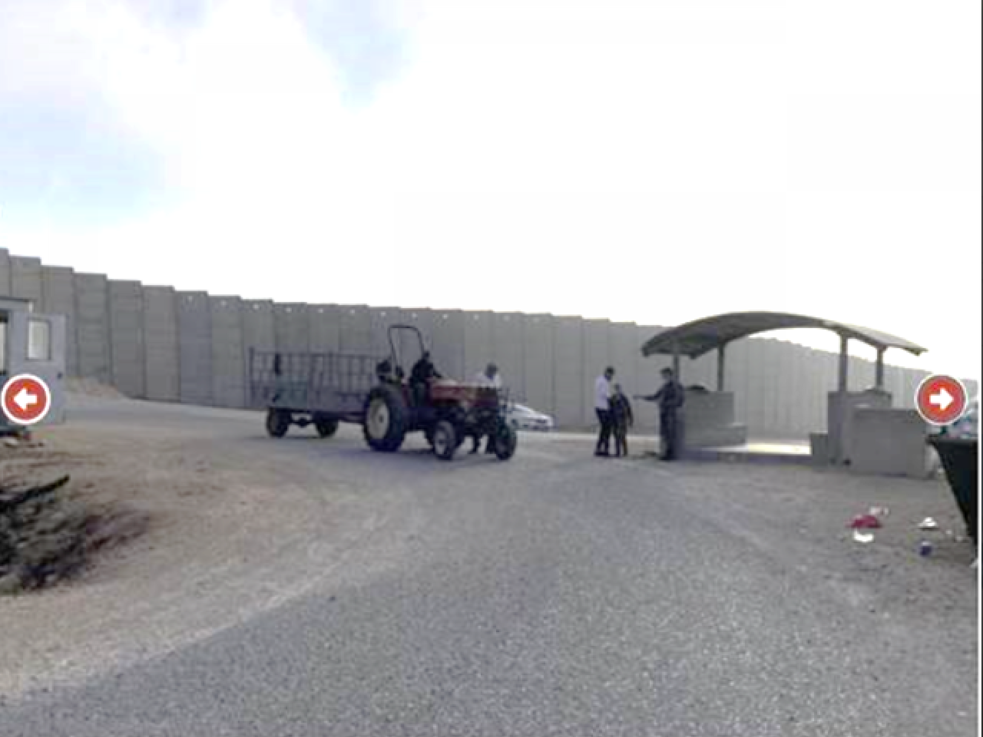 חומת ההפרדה החדשה המחסום עאנין