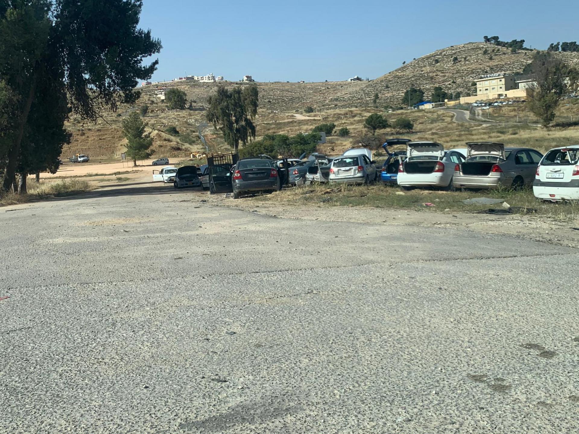 ח'ורסא - רכבים פלסטניים מוחרמים