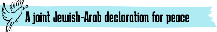 A joint Jewish-Arab declaration for peace