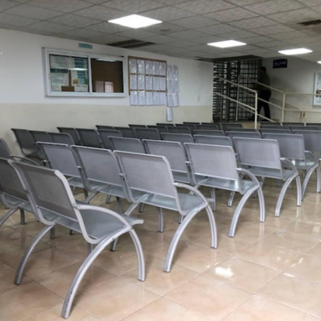 An empty waiting hall