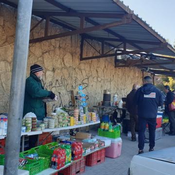 מחסום בית לחם - השוק בצדהפלסטיני