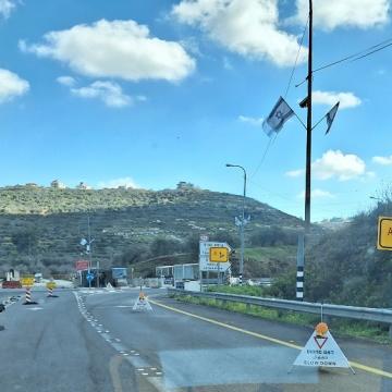 Sarra Checkpoint - the western entrance to Nablus, Road 60