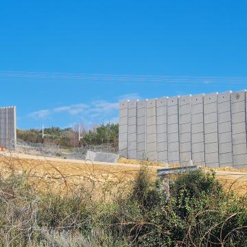חומת הפרדה במחסום עאנין - לא מצליחים לסגור אותה
