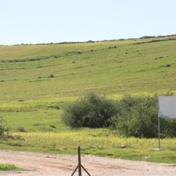 דרום הר חברון: שלט עם מגן דוד על השלט לזנותא