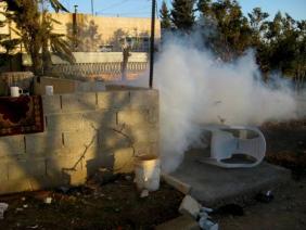 Tear gas at our hosts shelter
