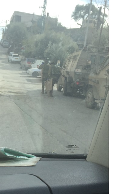 חלק מהשיירה בעליה לתל רומיידא