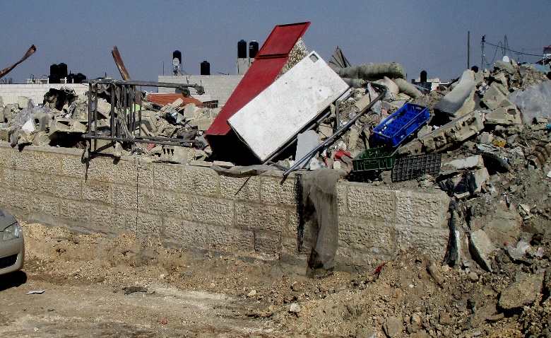 after destruction 26.3.17 Qalandiya Tamar Fleishman.jpg