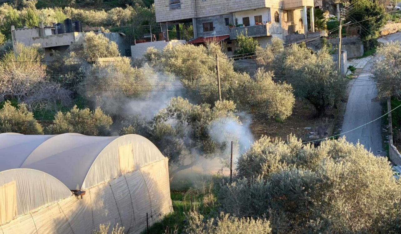 Borin: In addition to settler harassment, the army attacks the village with tear gas