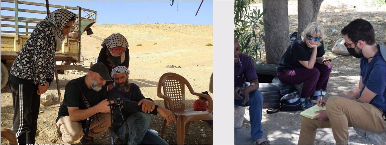 עיתונאי וצלם מהניו יורק טיימס שומעים על בקעת הירדן