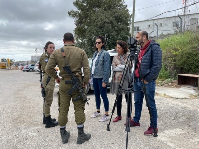 Adi, the team and the soldiers