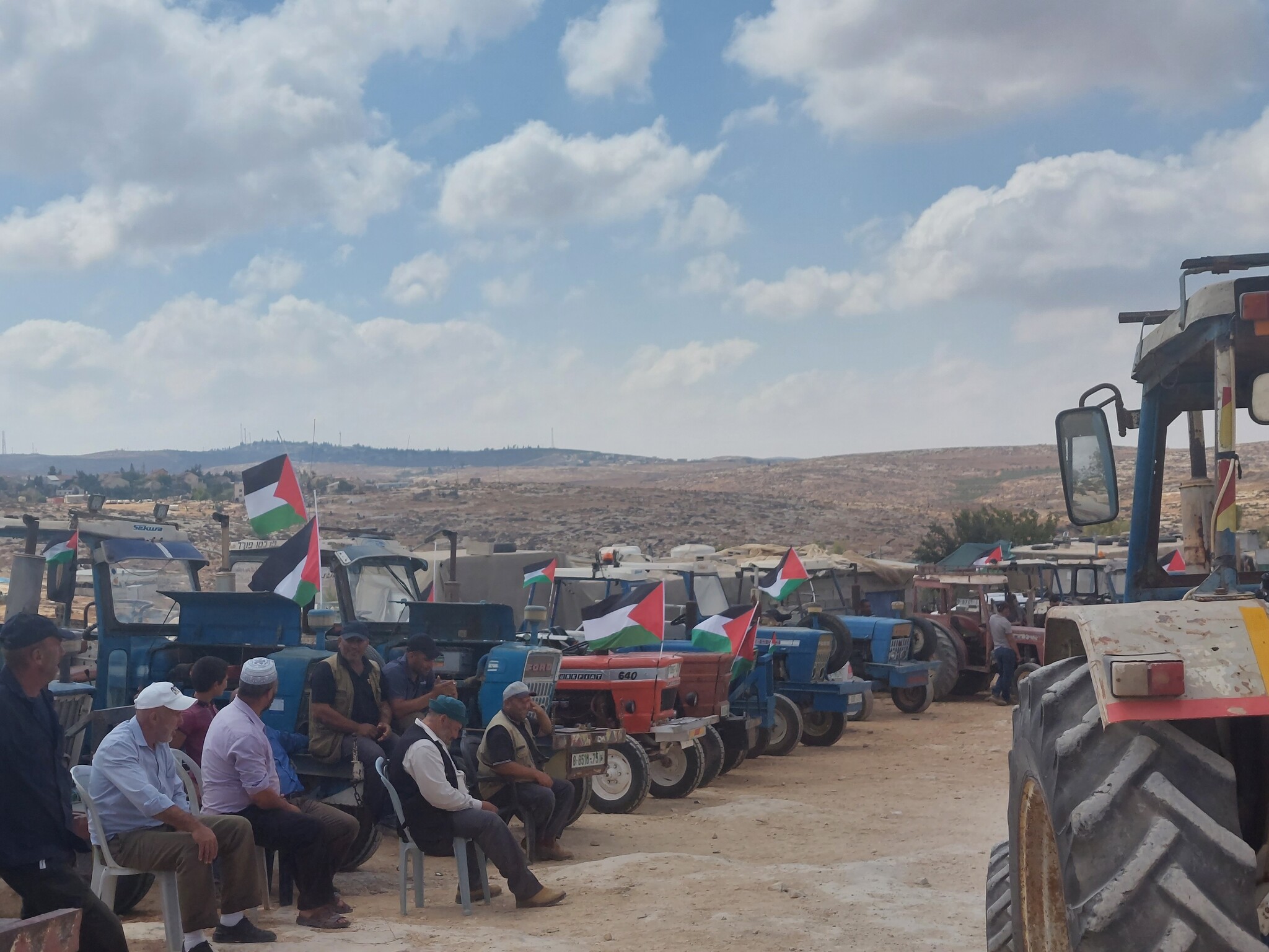 Susiya - a meeting of  tractors and their drivers