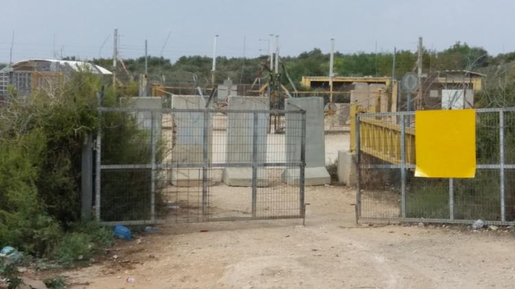 Deir al-Ghusun Concrete slabs block checkpoint 623 17.10.2019 Shoshi I