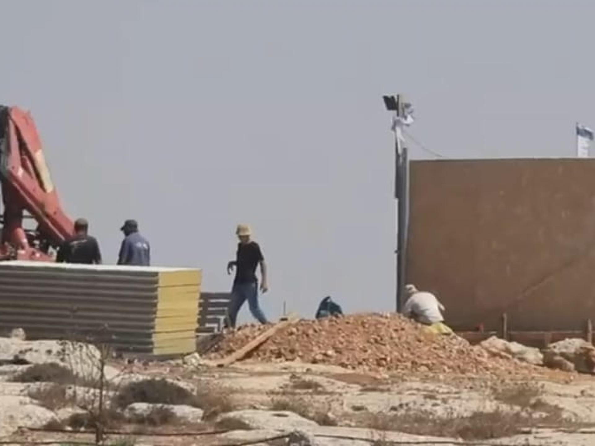  Sha’ab al Butum - settlers building a new settlement 1