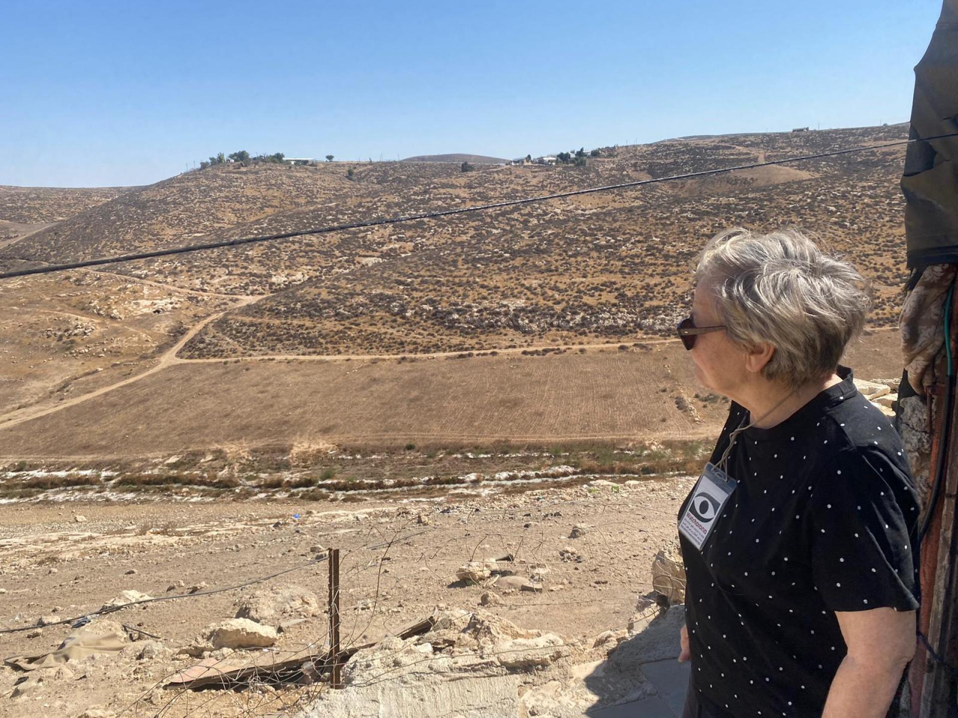 The two farms that were established near Rahwa, where the Abu Sharakh family lives. The violent settlers came from Avraham's farm