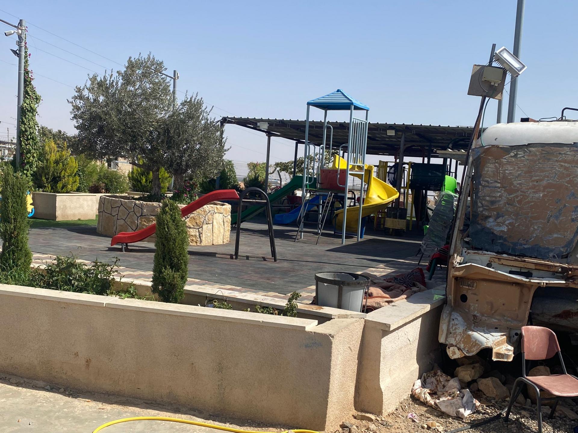 Umm al-Kheir - the community center where we sat with Eid and his friends