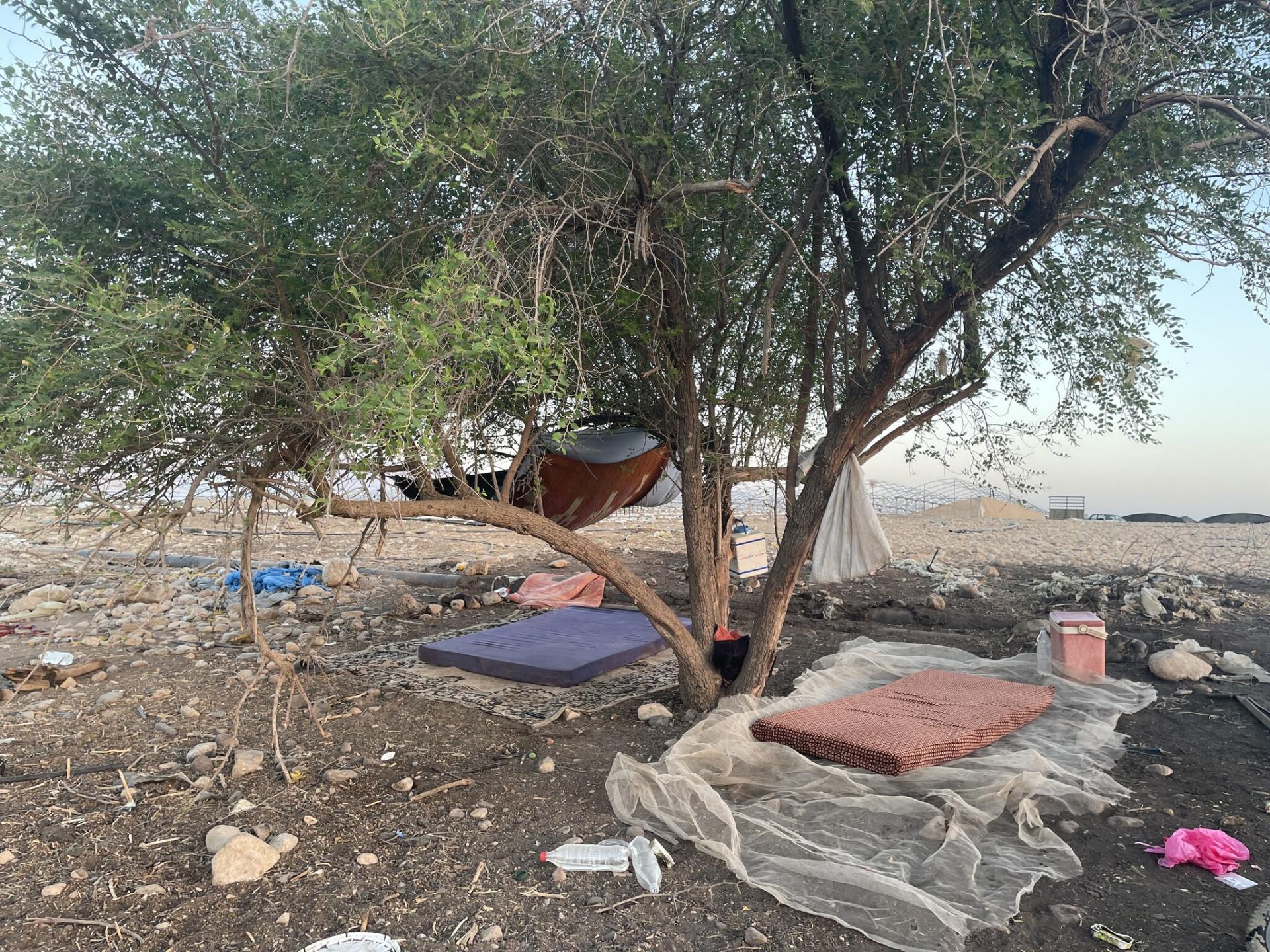 Ein a-Sakut: the Israeli accompaniers’ bedroom