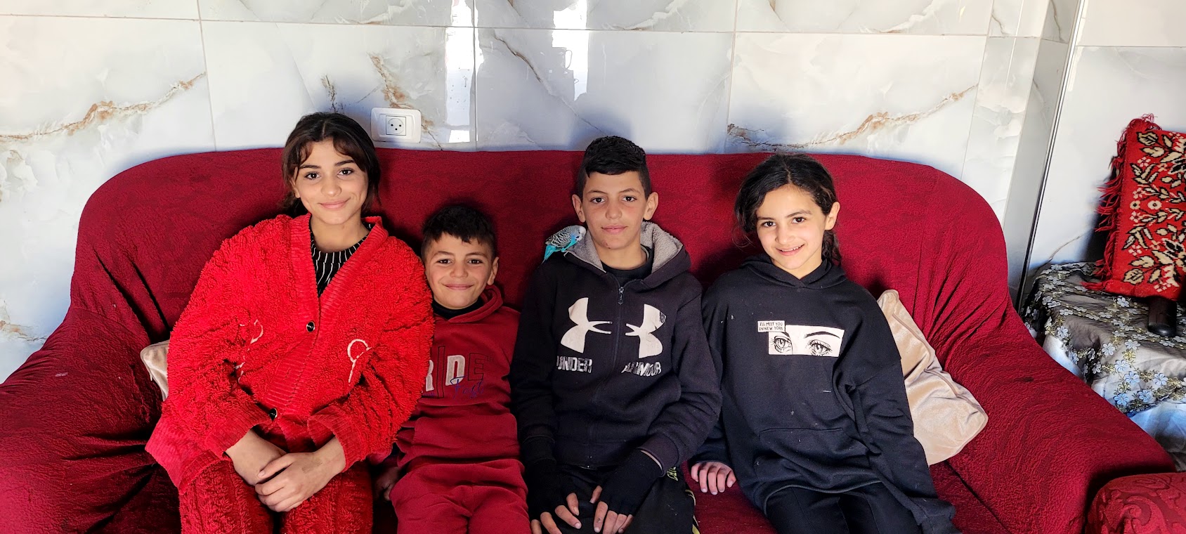 Al Khader: the children of the Dadua family whose home is a candidate for demolition