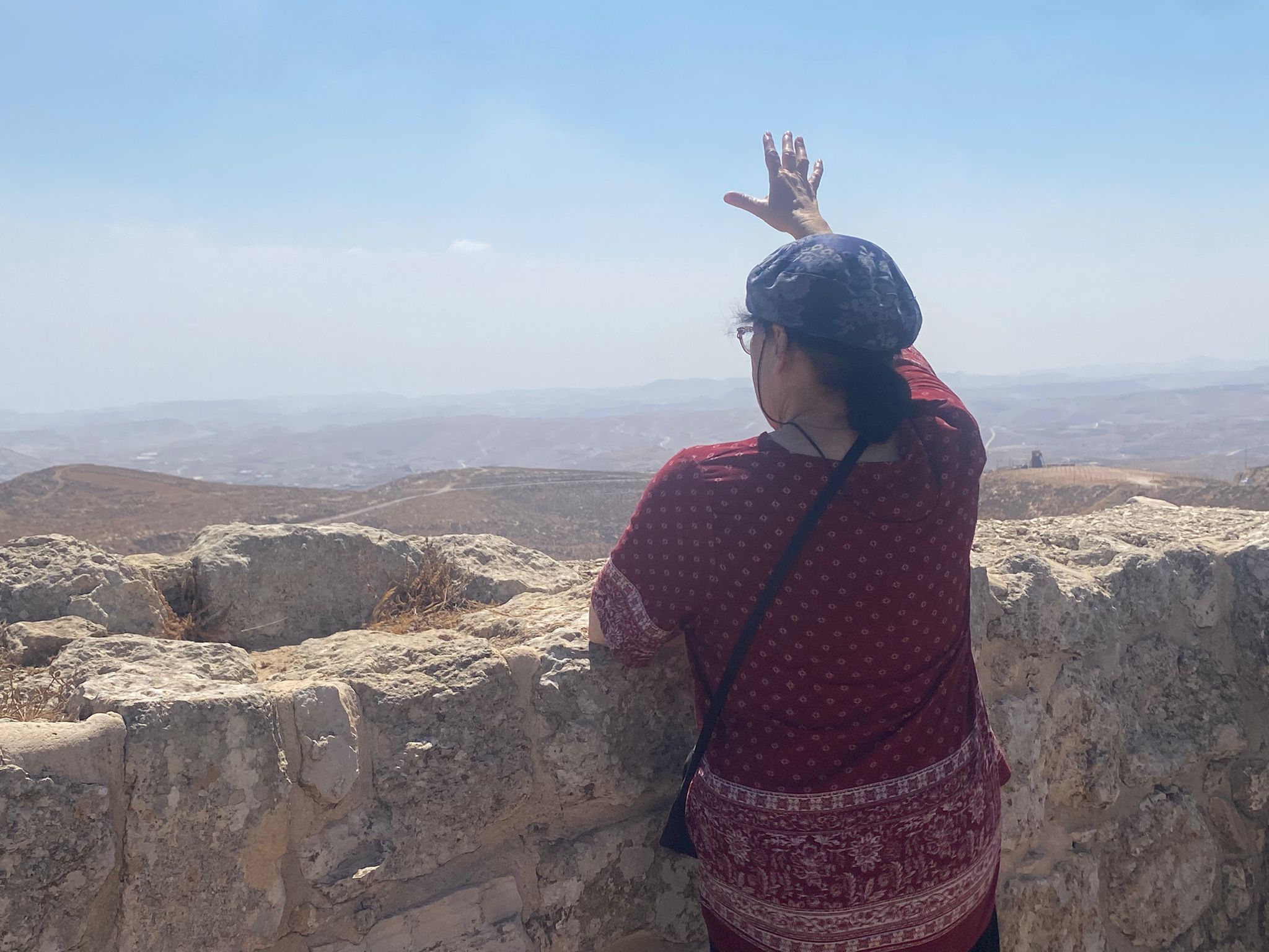 From here, Abraham watched over the destruction of Sodom.