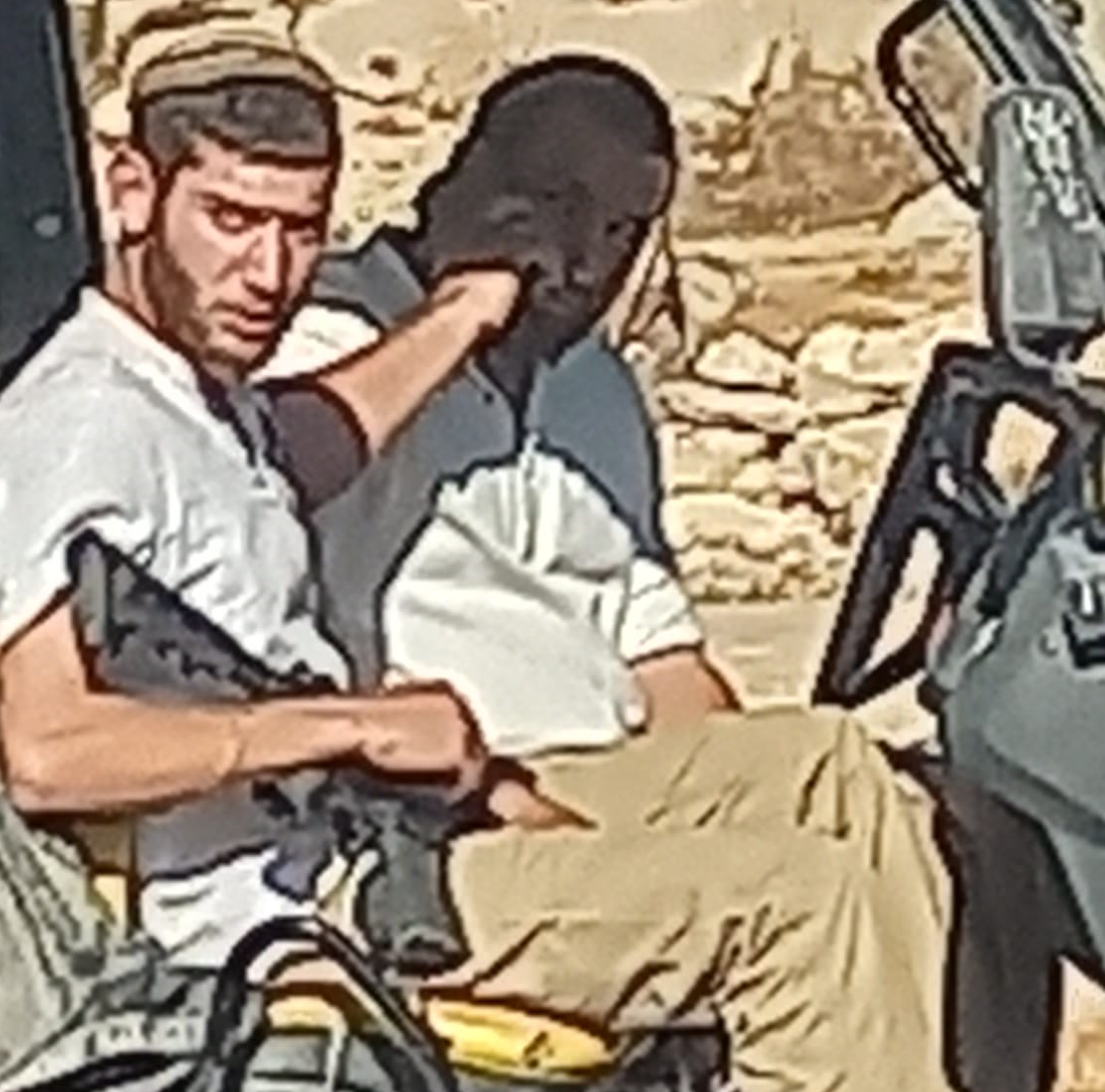 Sha'ab al-Butum - Two settlers in an ATV