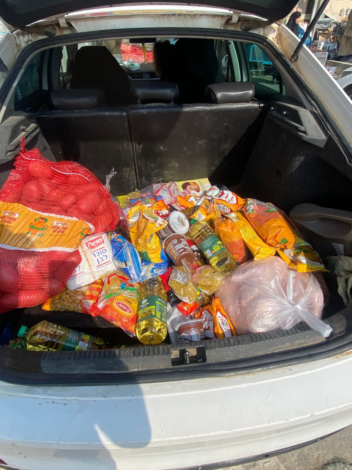 The groceries for Abu Qbקita families