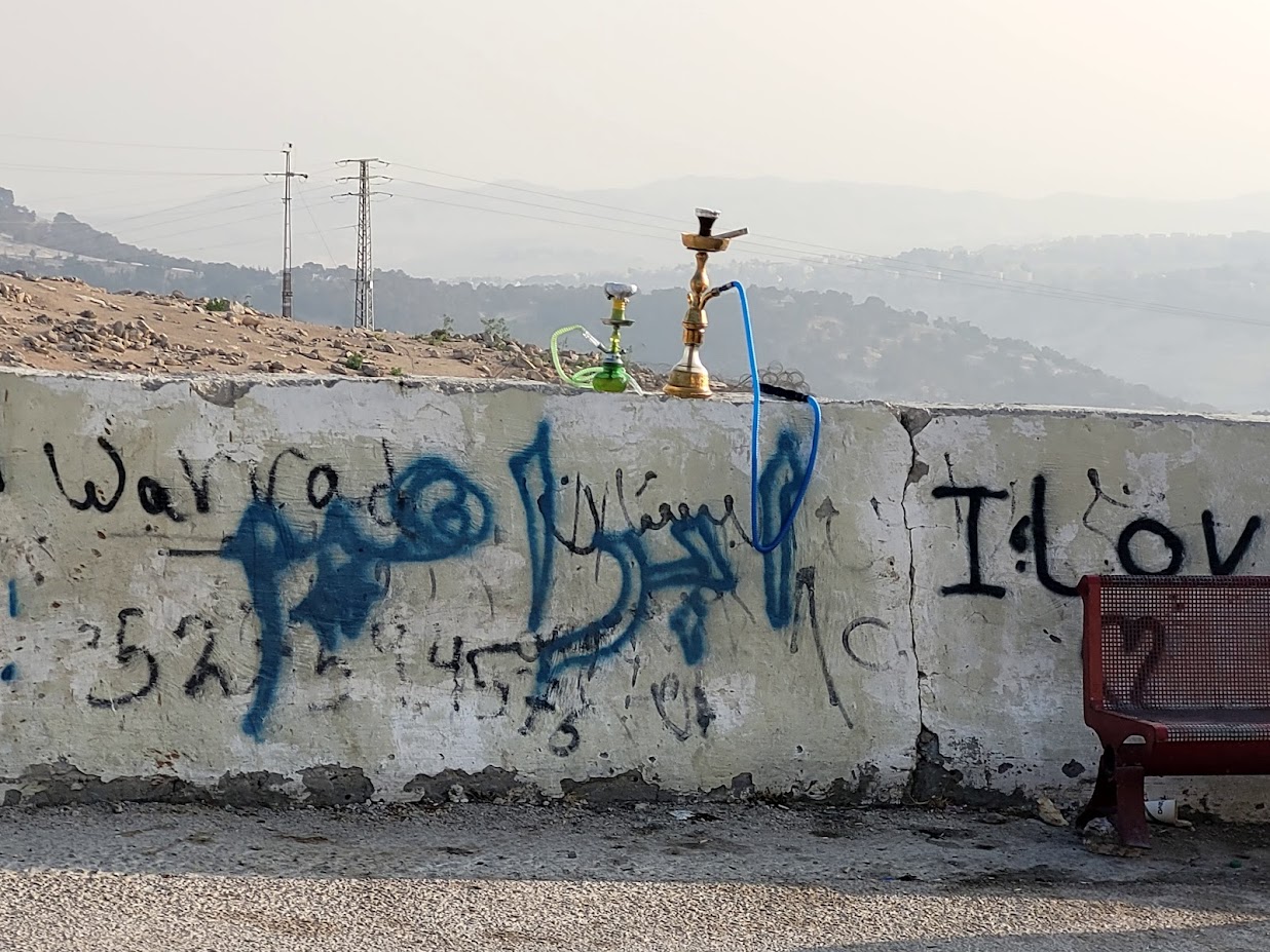 Olive Checkpoint: View from the transportation stand