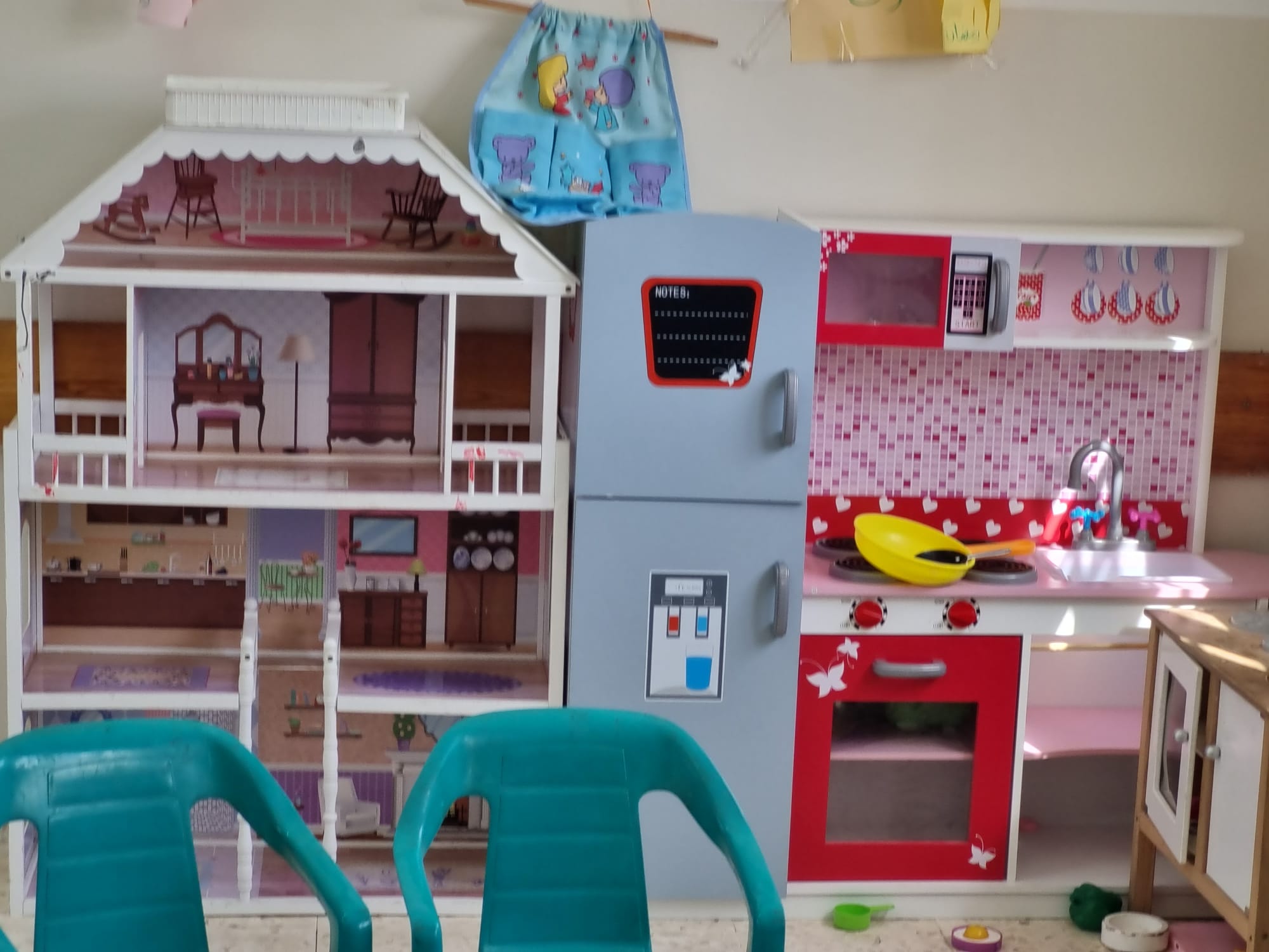 The corner of the house. One of the smaller corners in the Kindergarden in Umm al-Daraj