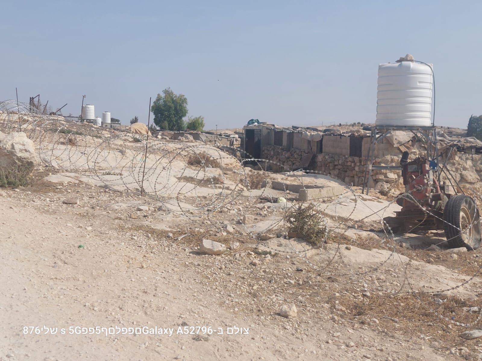 Another angle of view of the fence they made for themselves as protection from the settlers