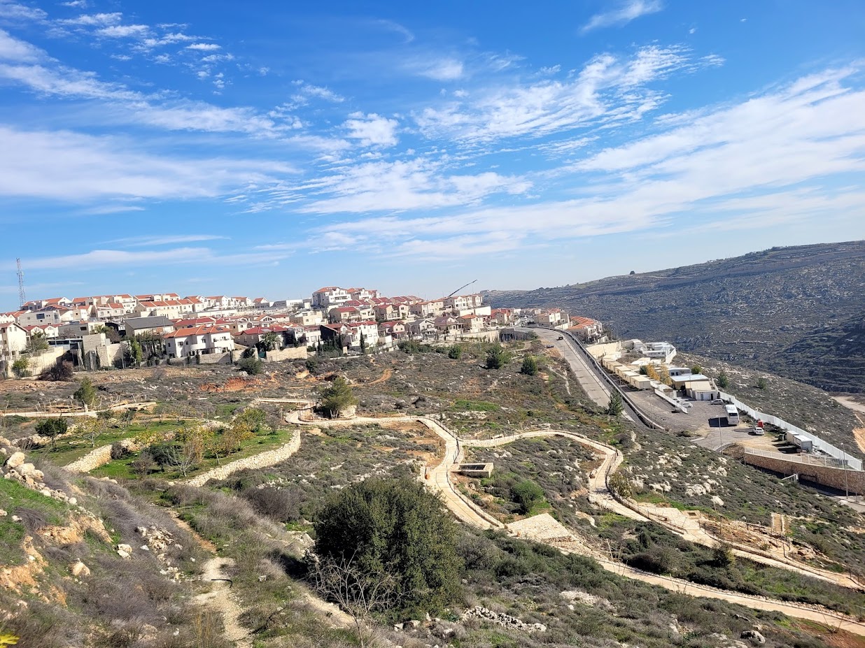 Efrat: One of the neighborhoods in the huge settlement and far on the hill Givat Eitam outpost