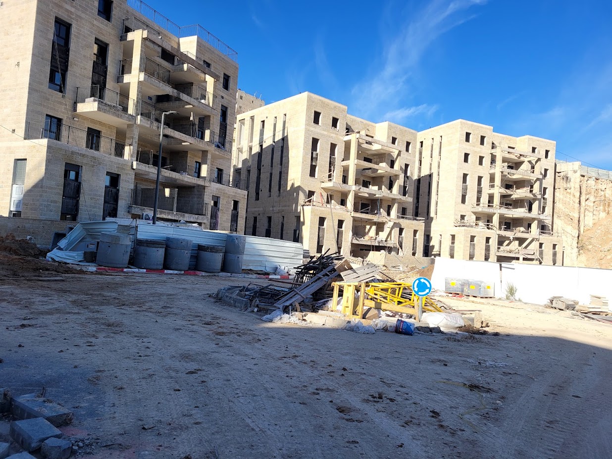 Jerusalem: New construction in the Nof Zion neighborhood