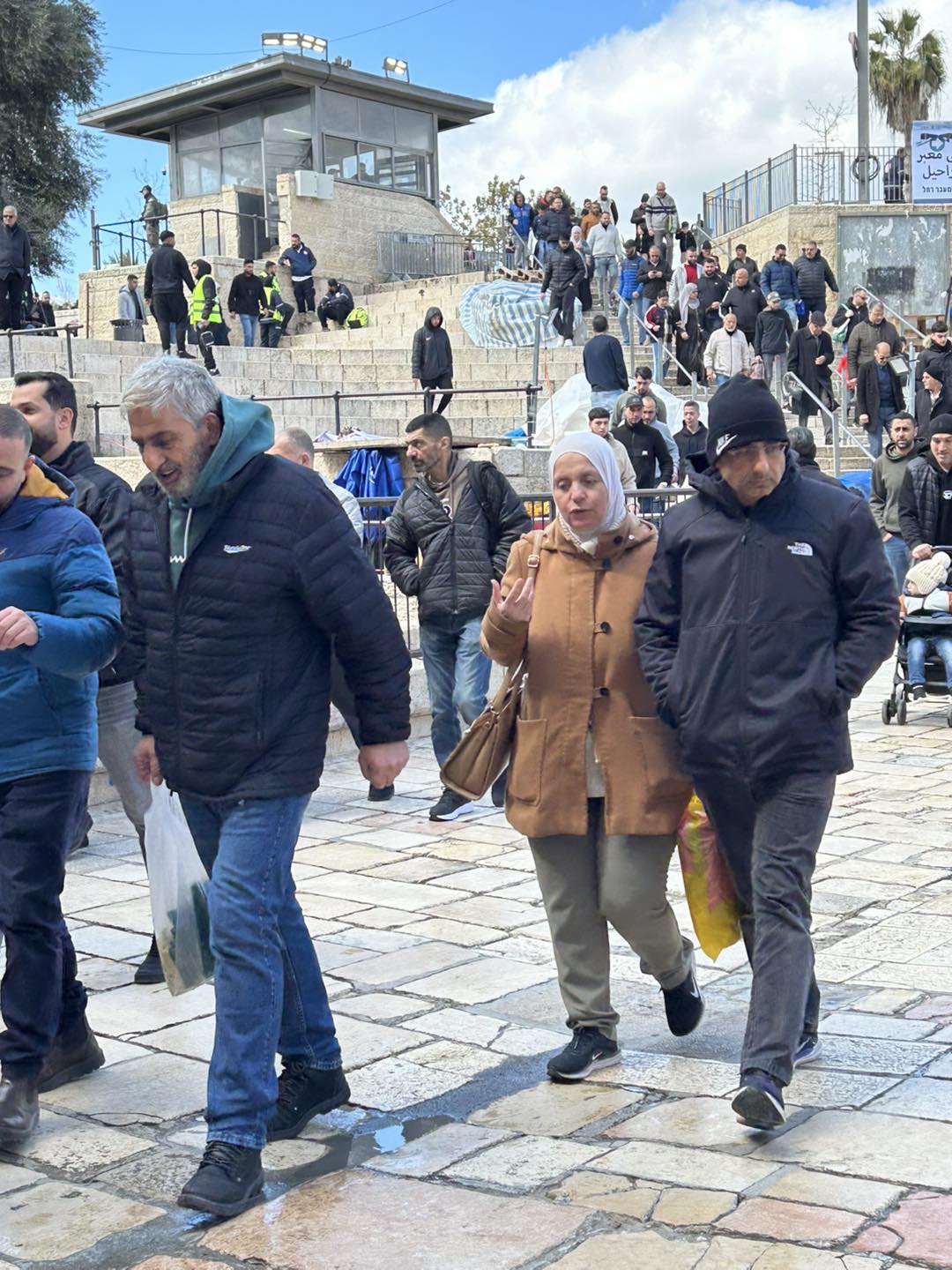 Jerusalem. Damascus Gate: The plaza in its weekday dress with few decorations
