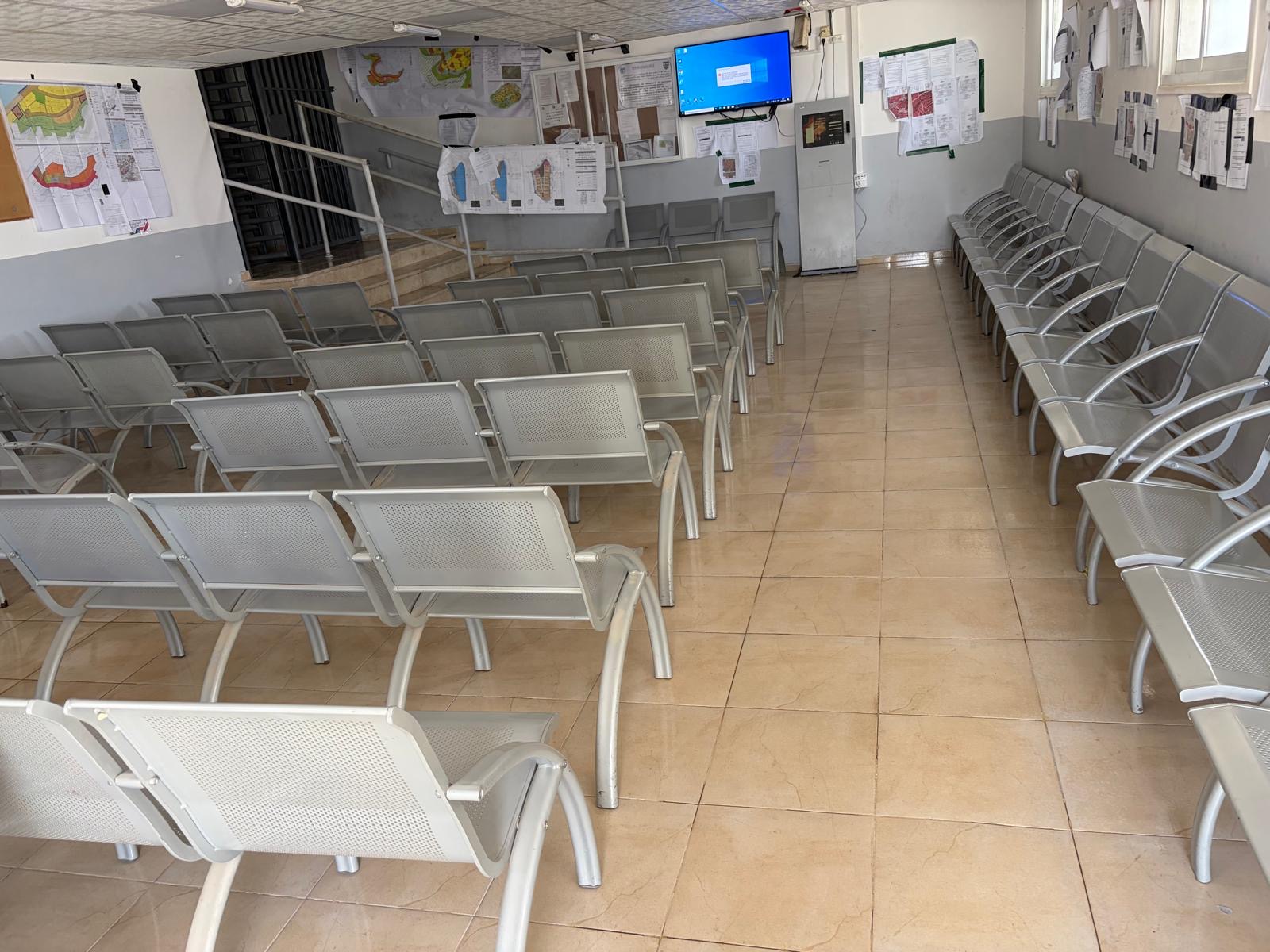 Etzion DCO. The waiting room is empty