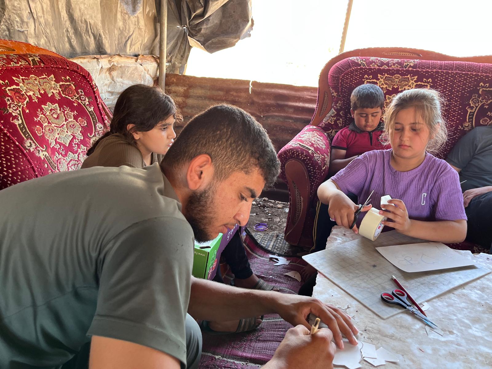 Samra. Concentrated artistic activity in the tent