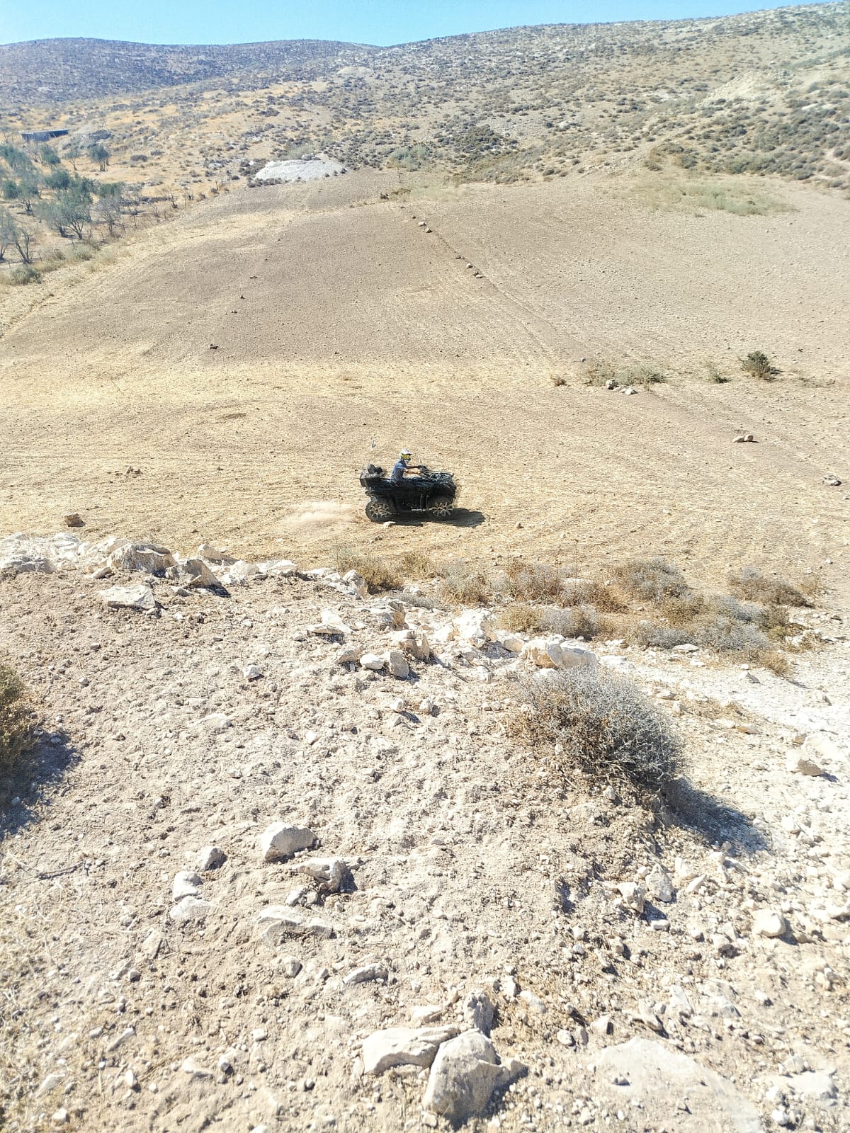 6 - A settler arrives on an ATV