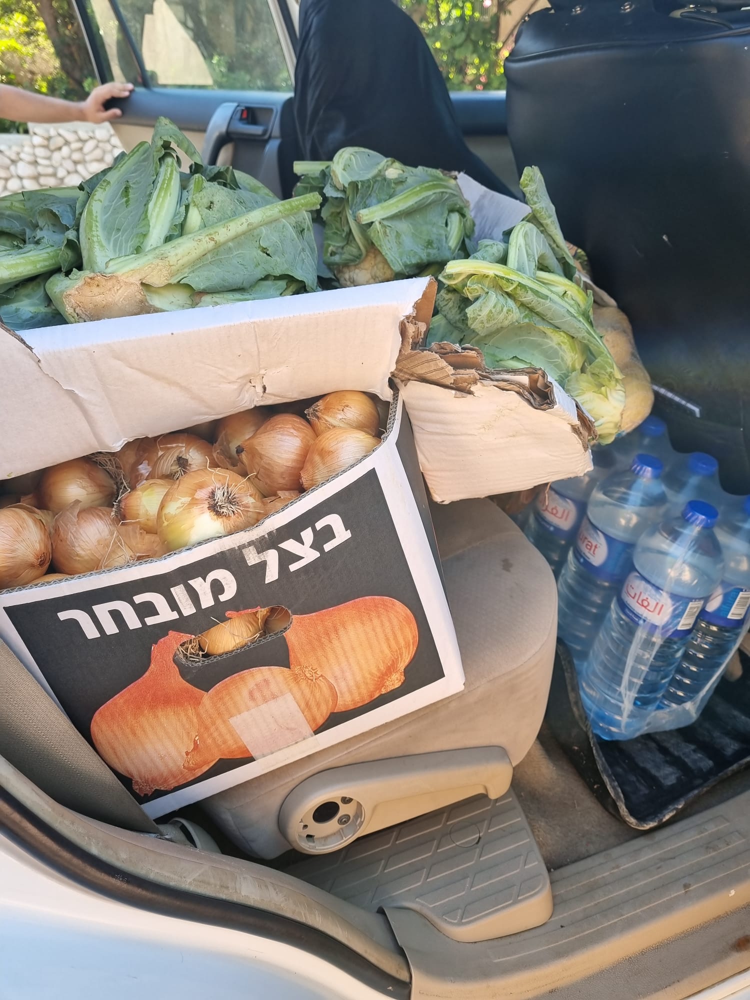 מהאוכל שהבאנו למשפחת דראמין בכפר ח'רבת אל- ח’ראבה