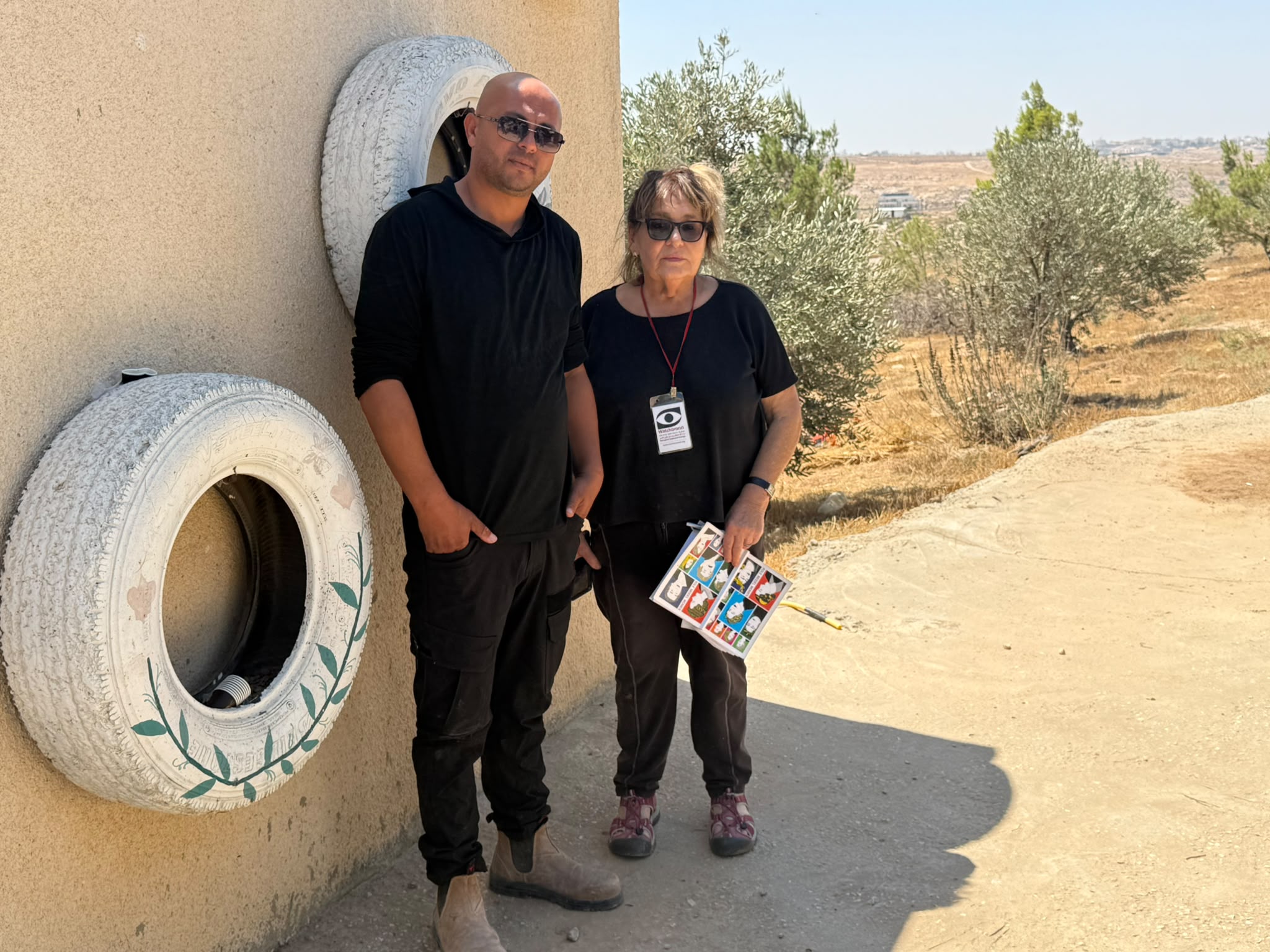 Michal with Samir from Khalet al-Humus