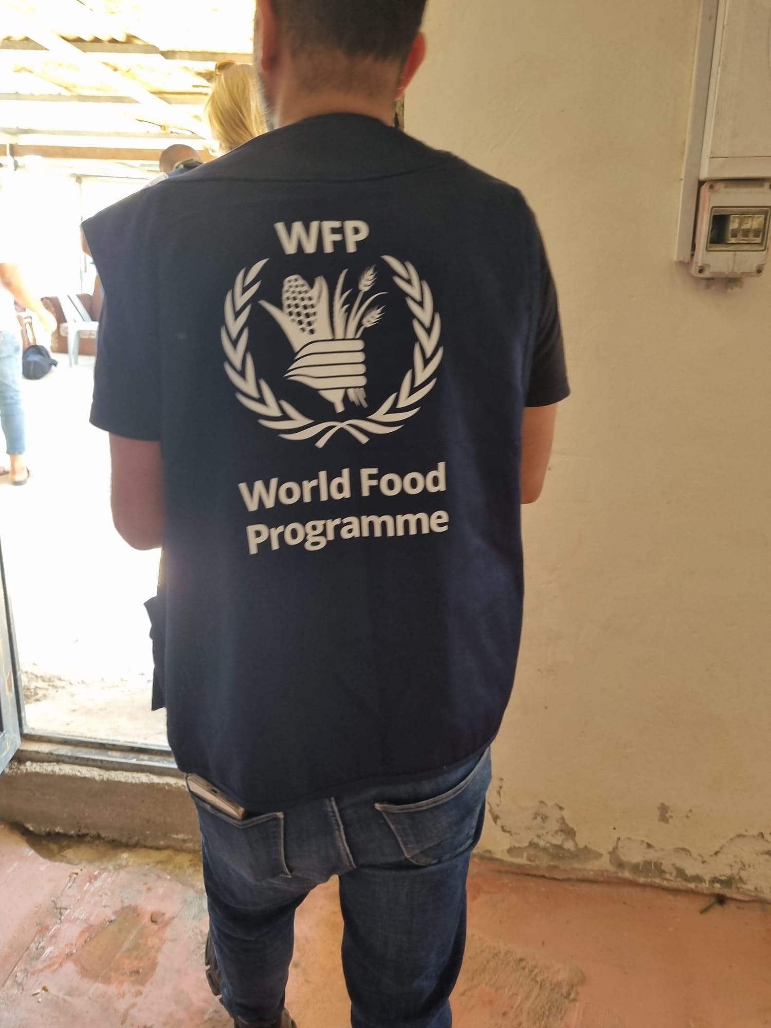 Visit to Umm al-Khair by the World Food Program, WFP, which helps Palestinian residents purchase food