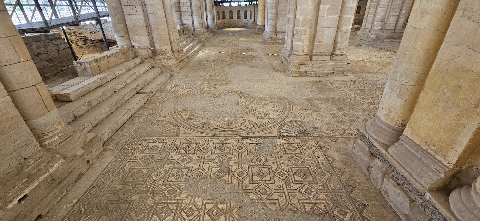 Jericho: Largest, beautiful Mosaic floor at Hisham's Palace