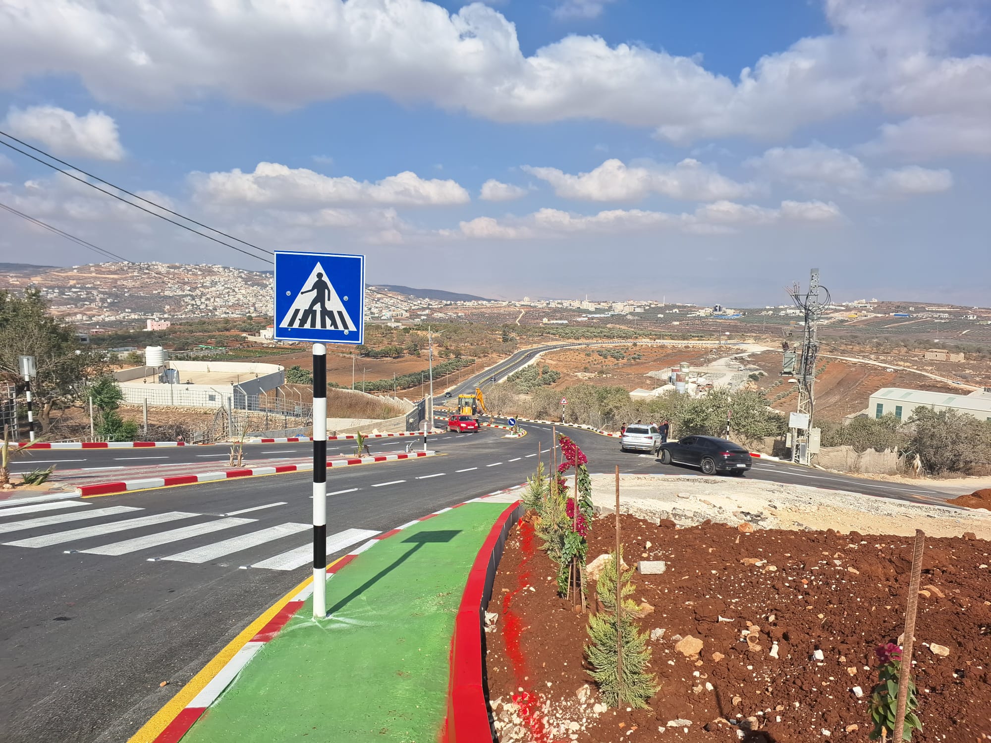 Jurish. The new road leading up to the village