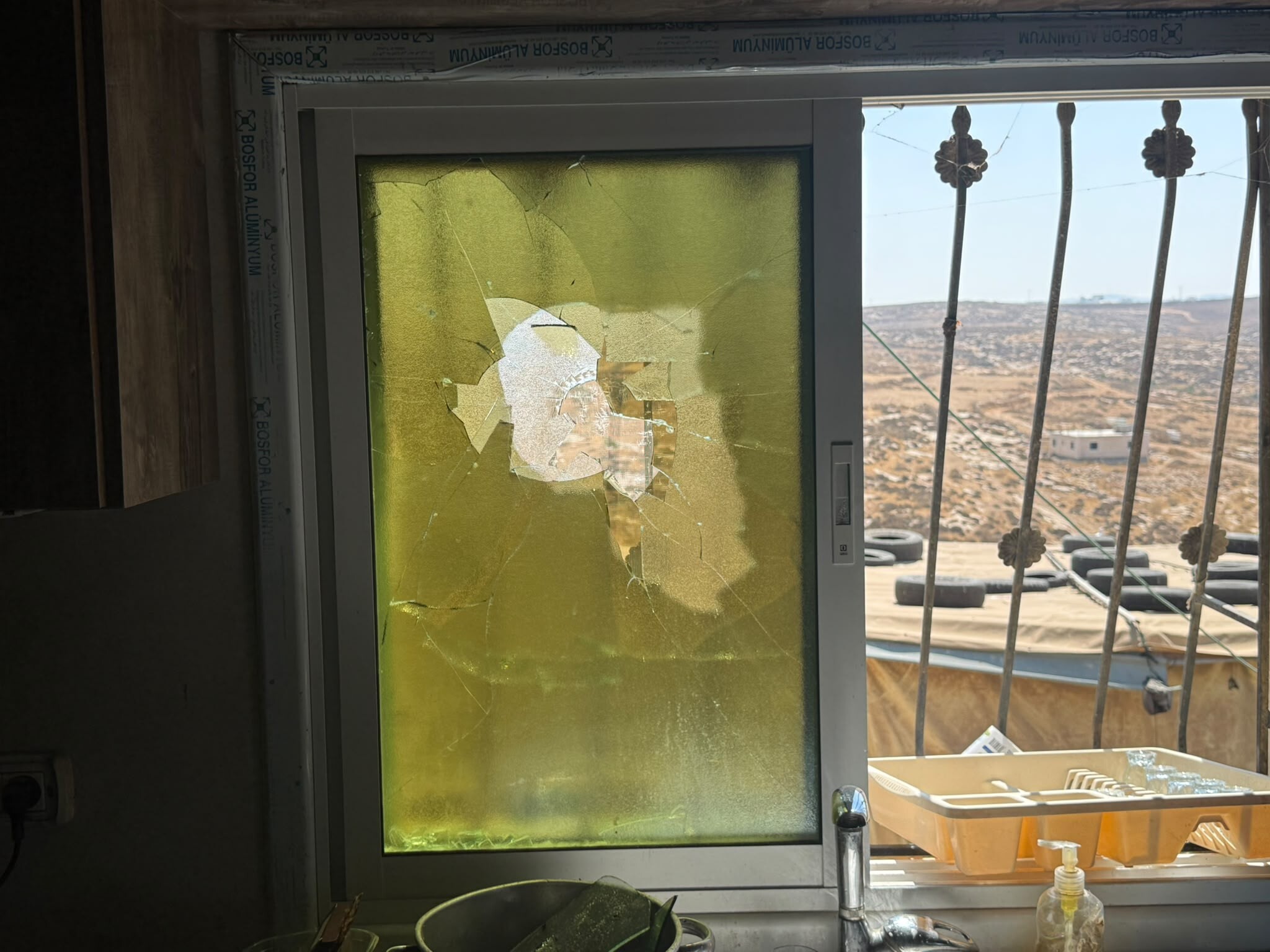 Deir Shams, the destruction done by the settlers 1