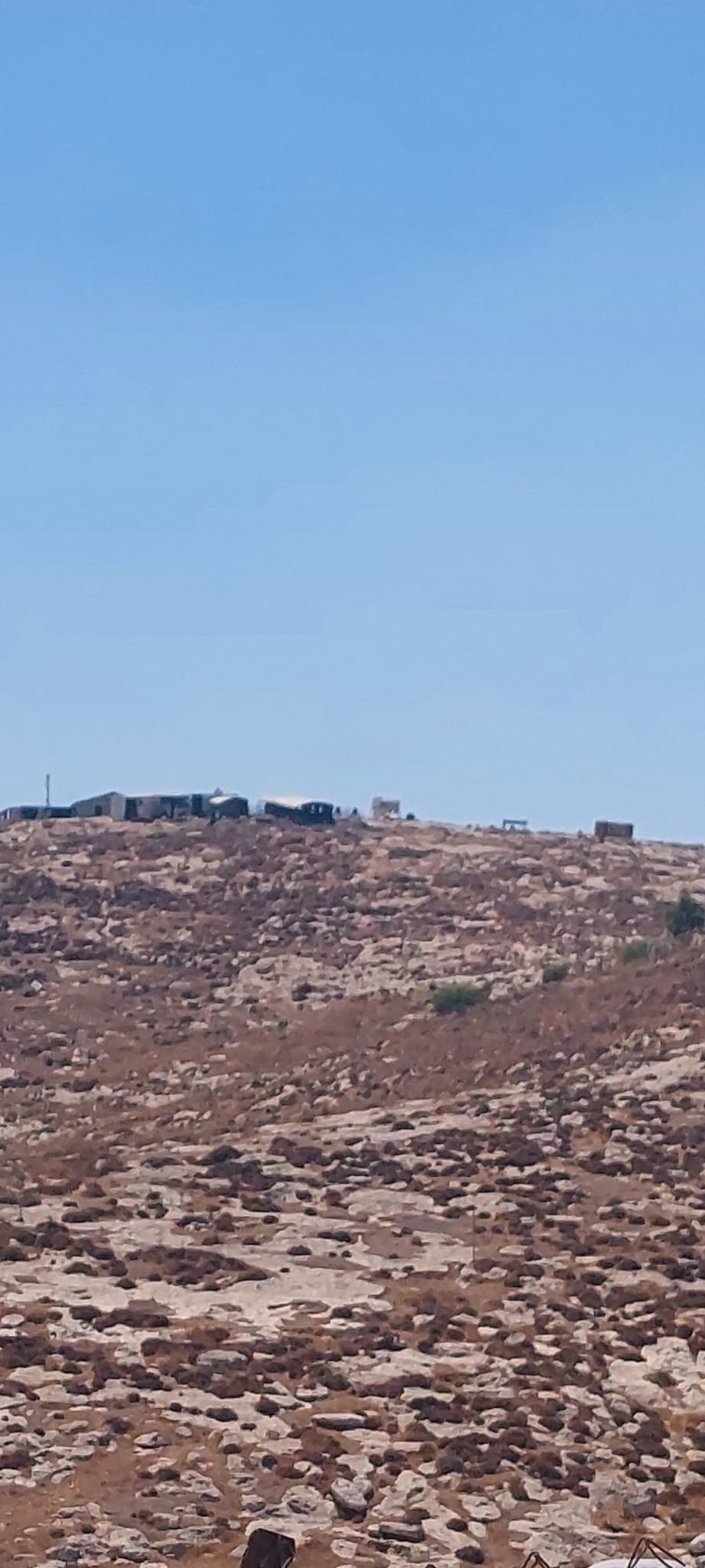 The settlement of Amichai Shiloh as seen from Mufaqara