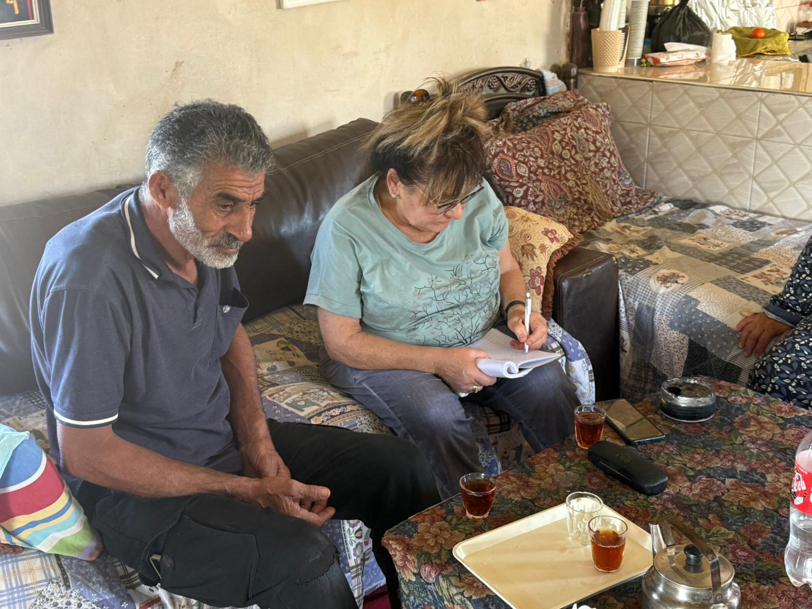 Michal with Azem in Susiya