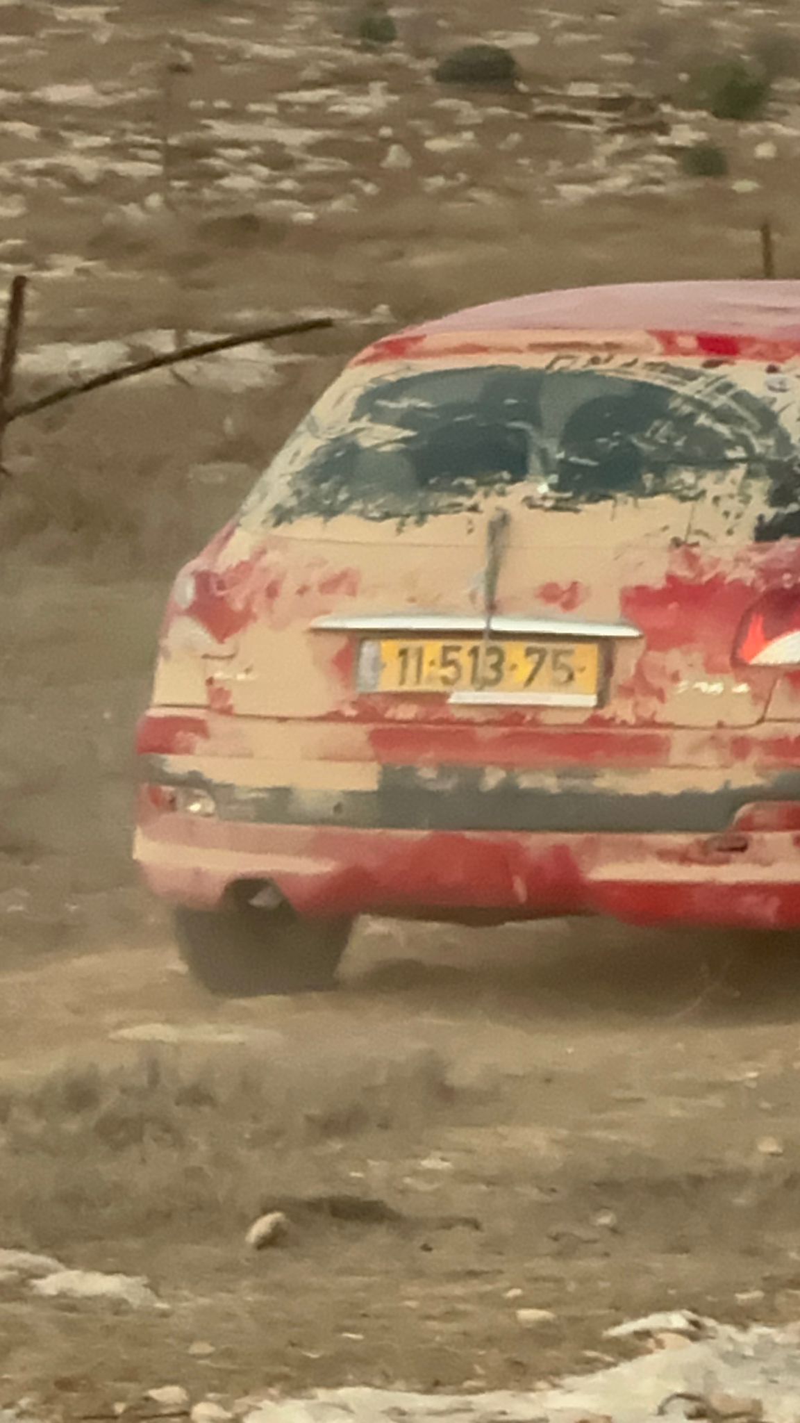Shahar Cohen's car operating in front of the police without interference