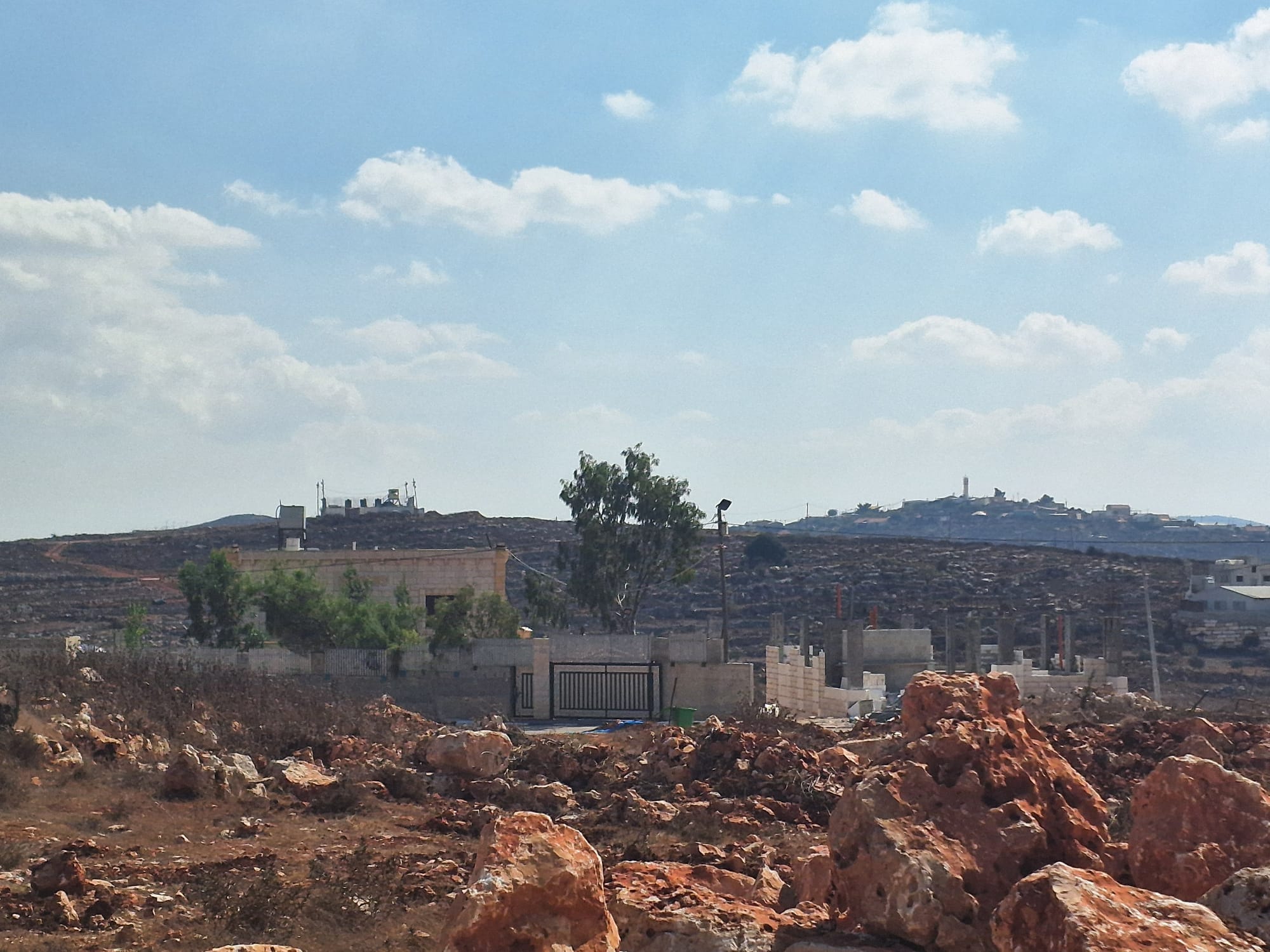 Qusra. View toward the military post and Esh Kodesh