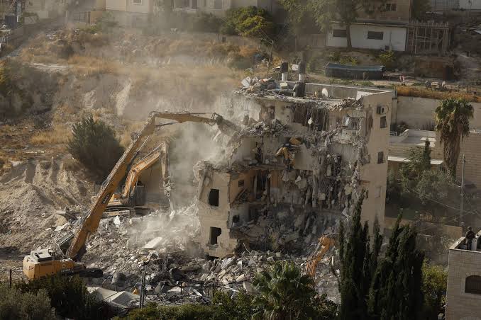 At-Tur. The Building Demolished in the Presence of Ben-Gvir Photo: PCHR