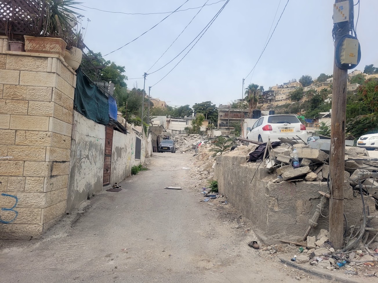 Al-Bustan. Demolitions and Structures Pending Demolition